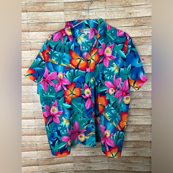 True Vintage Mens Hilo Hattie The Hawaiian Original Button Up Shirt sz xl - Picture 1 of 4
